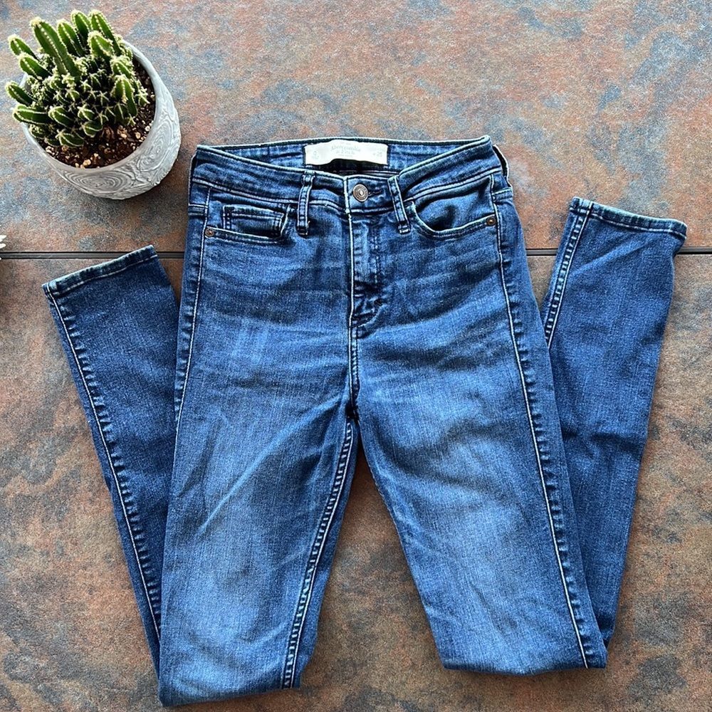 abercrombie high rise jeans
